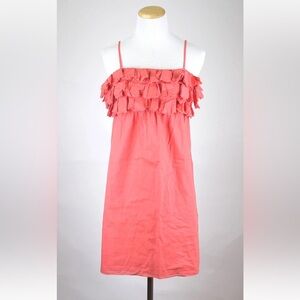 J Crew Y2K Cottage Fairy Preppy Coquette Babydoll Garden Petals Pink Dress M